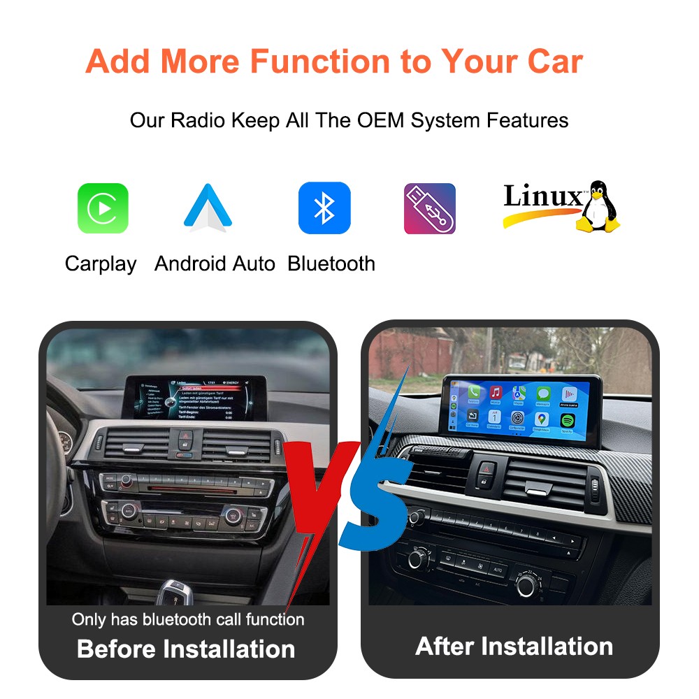 10.26″ IPS Touch Screen Car Radio Apple CarPlay Android Auto Portable Stereo+Cam