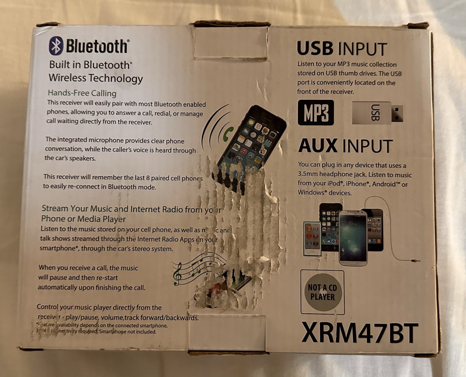 Dual • Digital Media Receiver w/ Bluetooth • 200W • XRM47BT • Brand New/Open Box