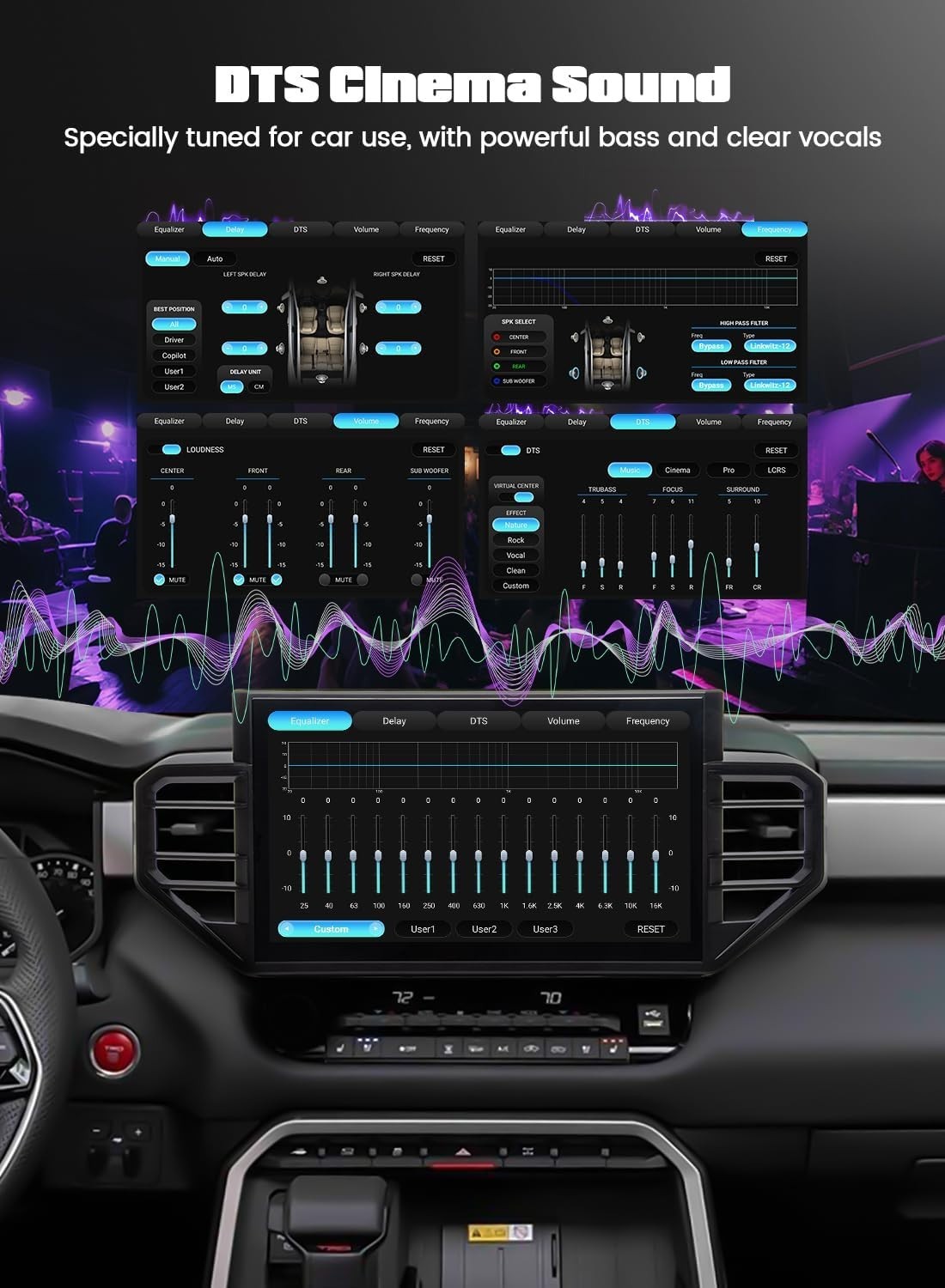Dasaita 14″ Car Stereo for Toyota Tundra 2022-2025 2K QLED Carplay BT 5.0 AM/FM
