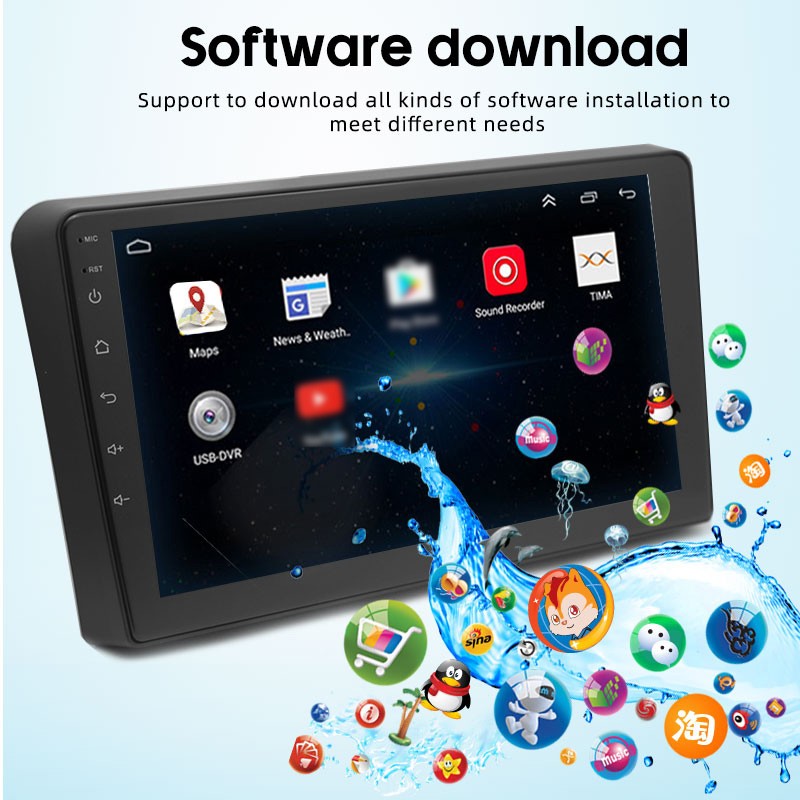Car Radio 9 Inch 2Din Android Wireless Carplay Stereo GPS Navigation