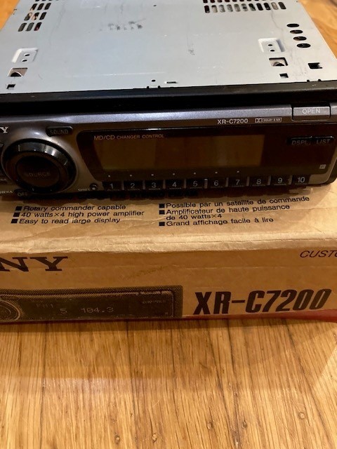 Vintage High Spec SONY XR-C7200 Japan-made w/ Remote Ctl + Box/Cassette Receiver
