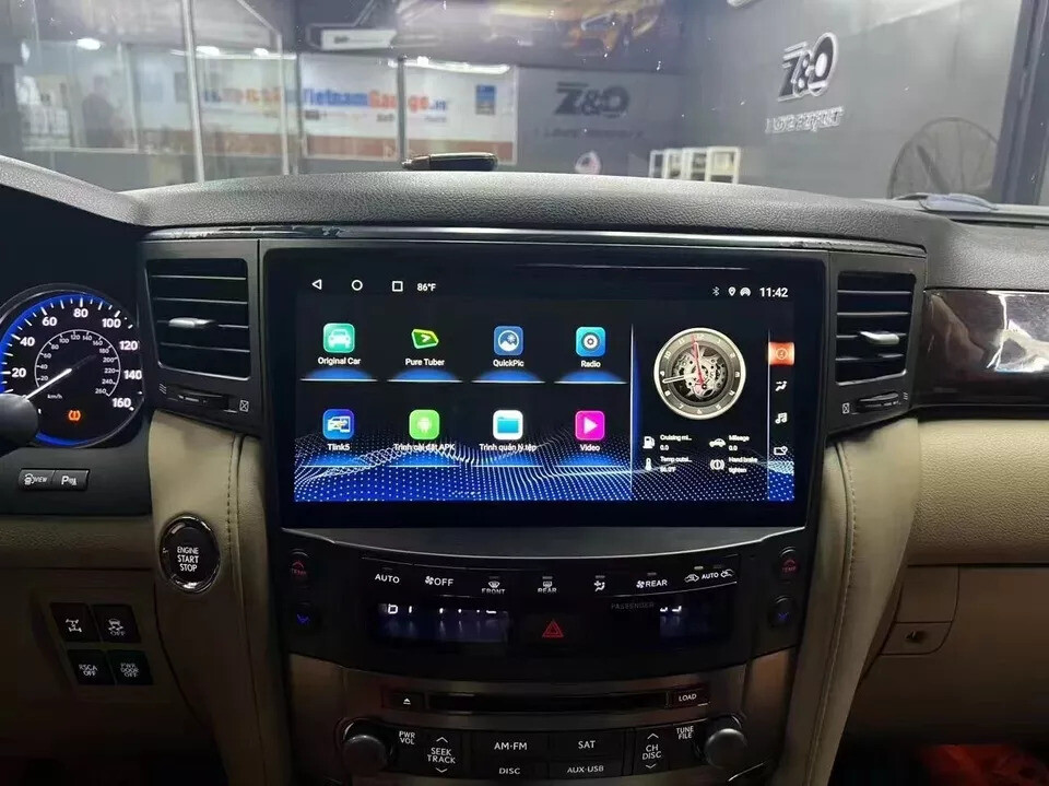 12.5″ Android Carplay Car Stereo Radio GPS Navi 4+32GB For 2007-2015 Lexus LX570