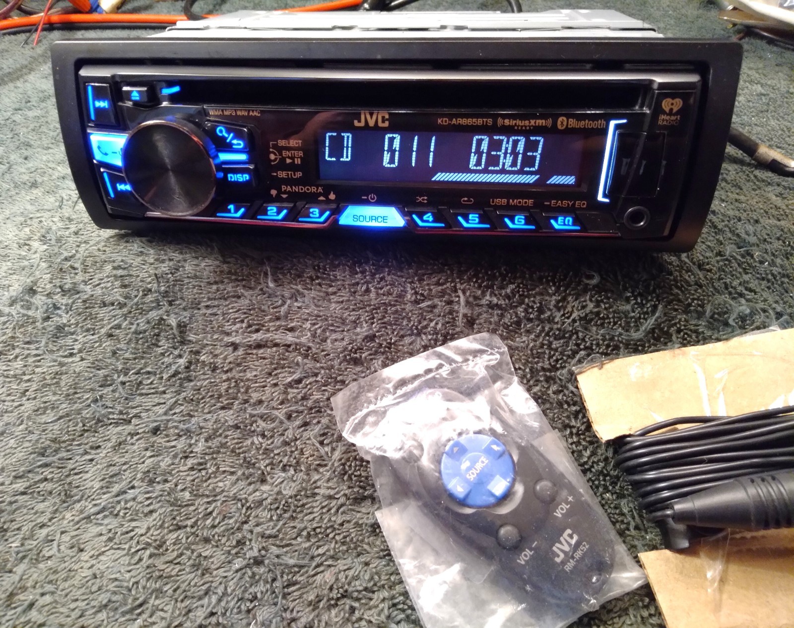 JVC KD-AR865BTS , CD/MP3/USB, Bluetooth Receiver
