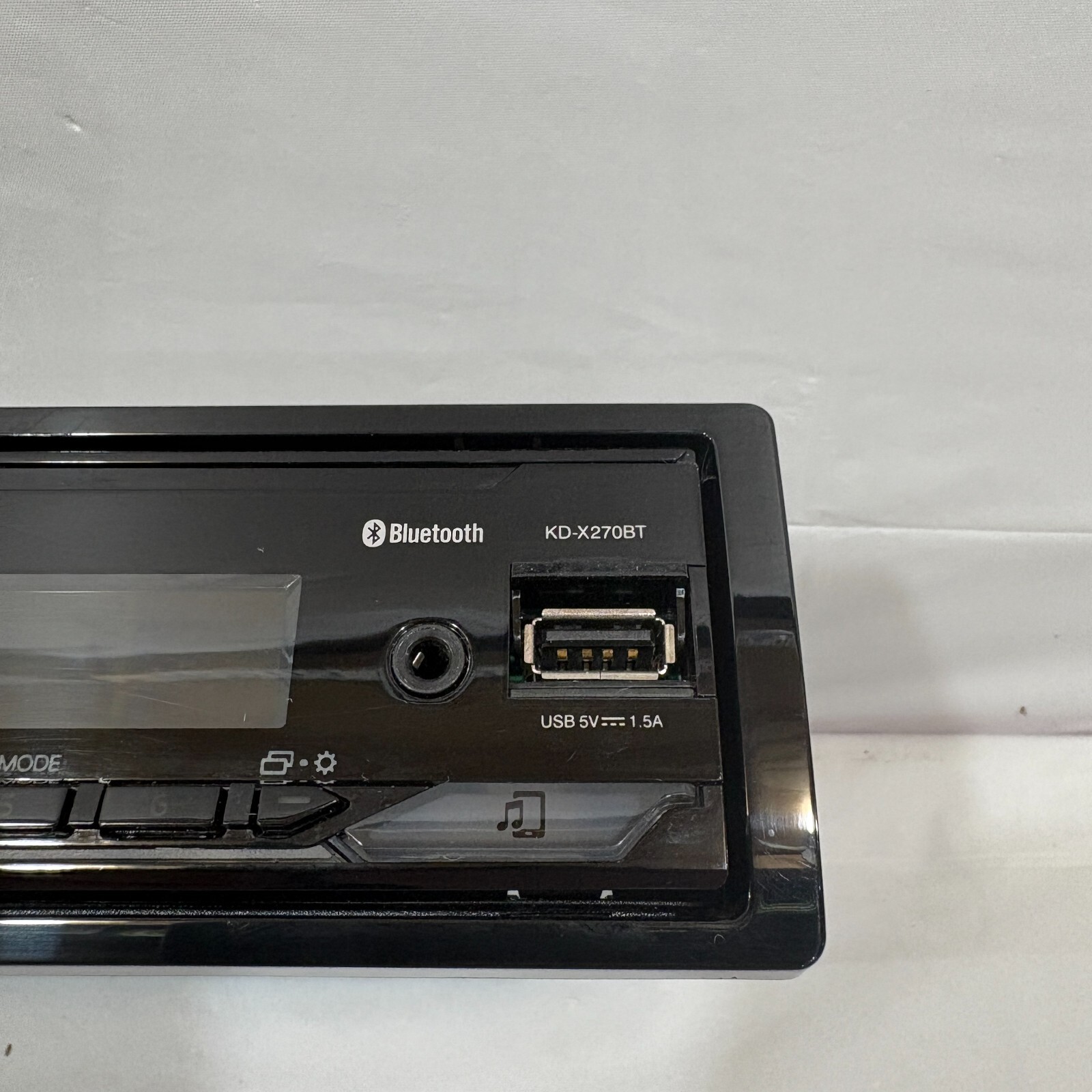 JVC KD-X270BT Bluetooth 1 DIN Car Stereo w/Detachable Face Plate, 13-Band EQ
