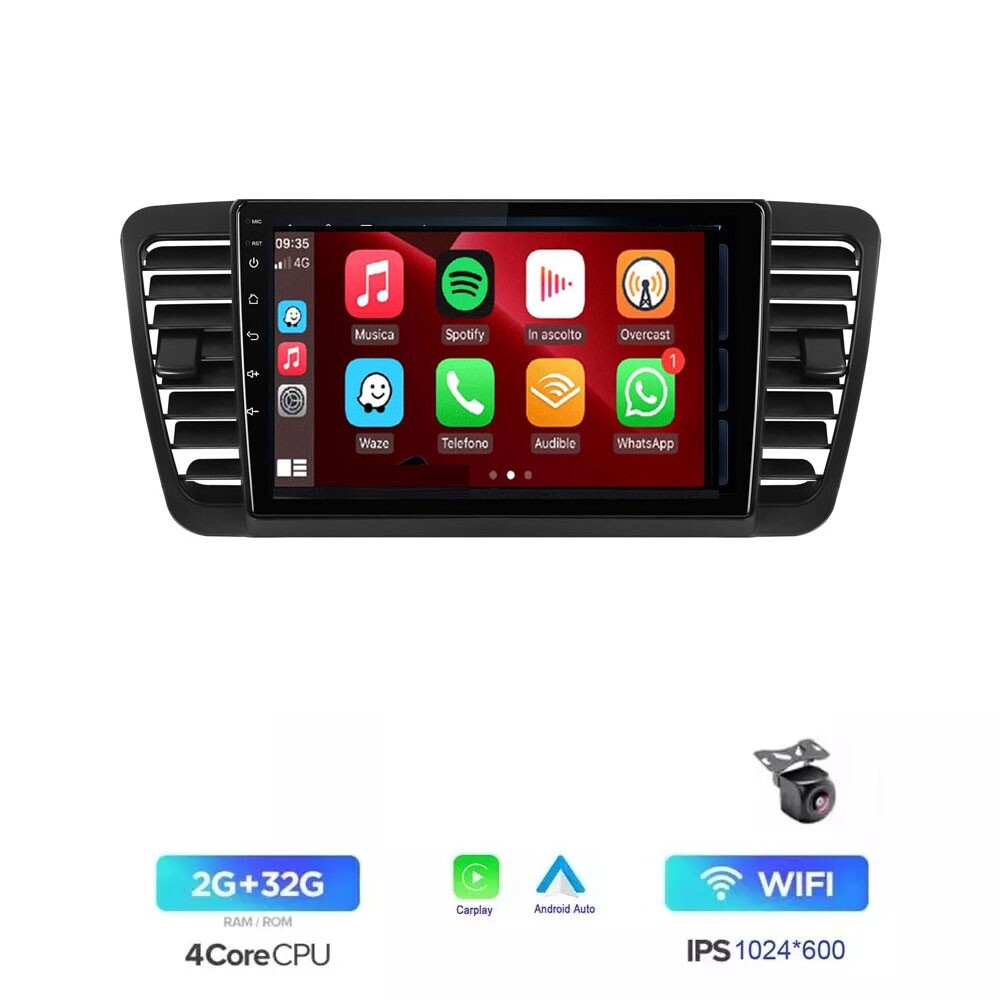 For Subaru Outback Legacy 2004-2009 2Din Android Radio Carplay