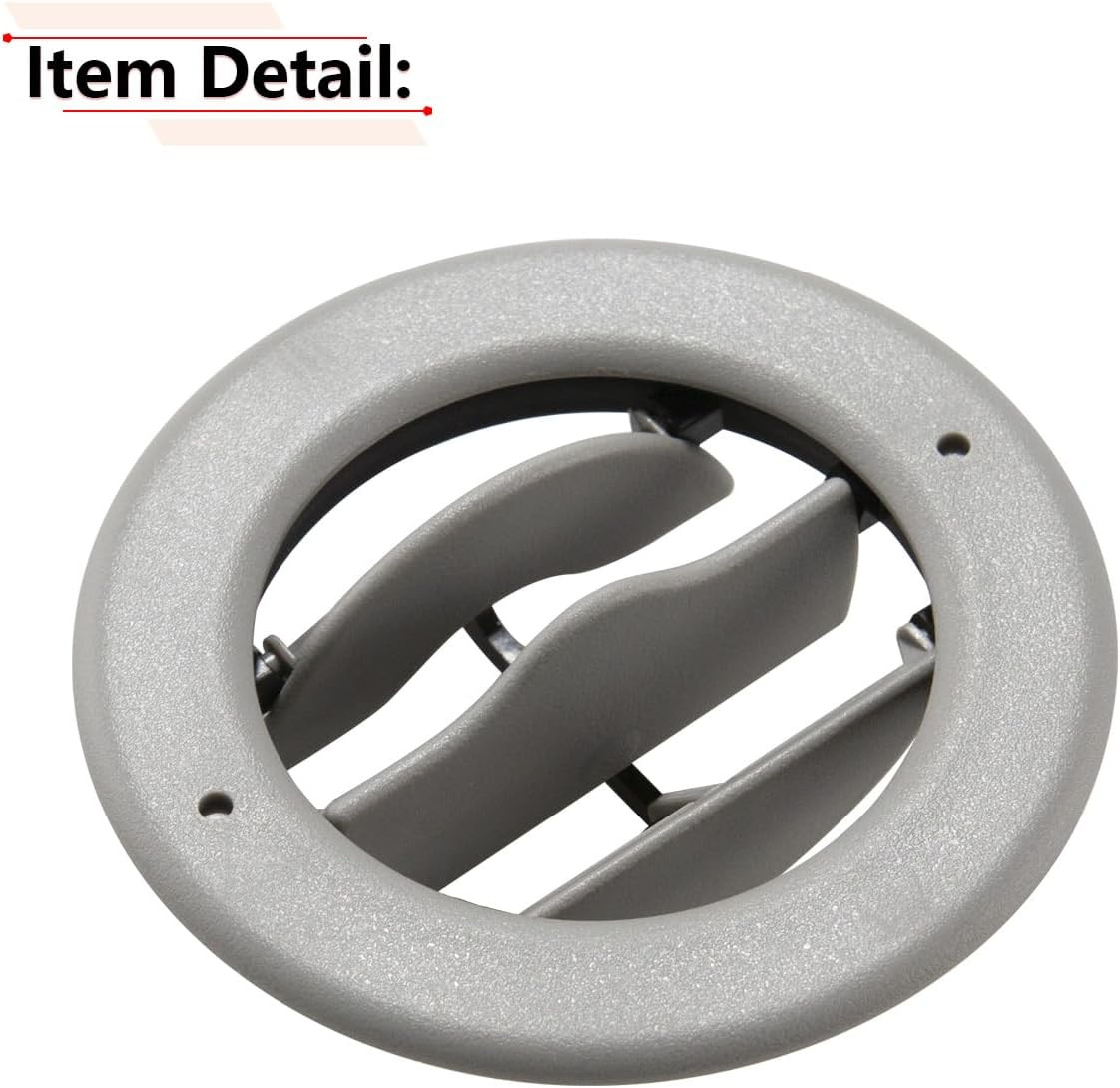 RLB-HILON Roof Air AC Vent Gray Color, 1PC | Compatible with Chevy Tahoe Suburba