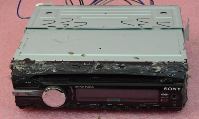 Sony FM/AM Compact Disc Player Model CDX-GT350MP.