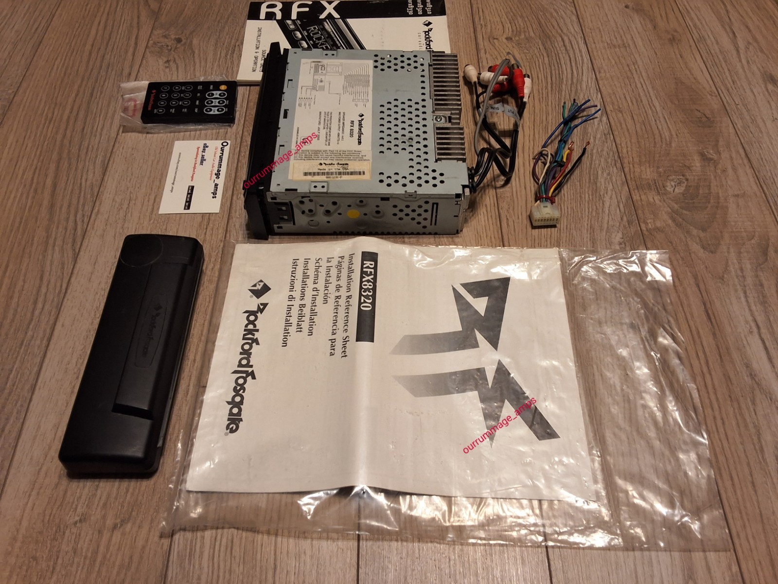 Rockford Fosgate RFX-8320 Car Audio CD PLAYER OLD SCHOOL W/Remote