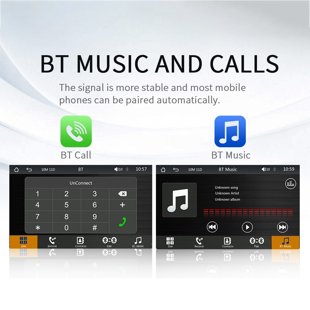 2Din 7″ HD Touchscreen Car MP5 Wireless Carplay Android Auto Bluetooth 5.0
