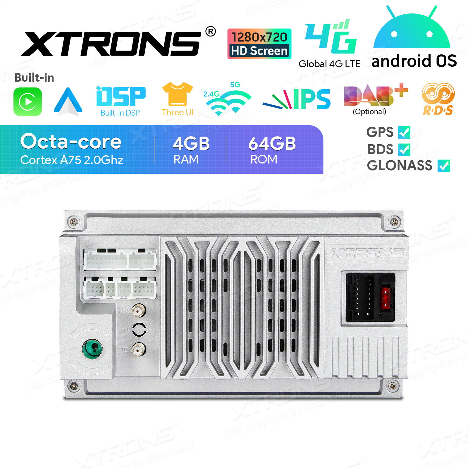 8″ Android 14 8-Core 4+64GB Car Stereo GPS Radio 4G WIFI For Chevrolet GMC Buick