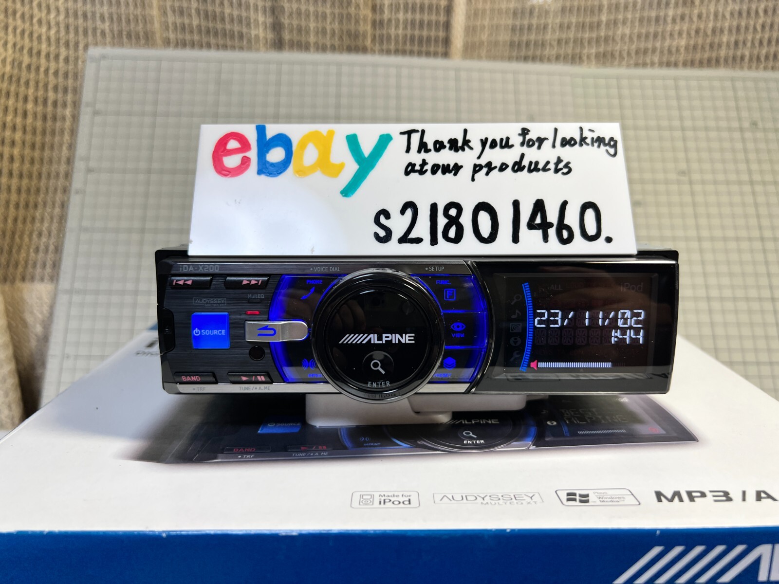 ALPINE iDA-X200 MP3/WMA/AAC USB Player Audio Head Unit Bluetooth JDM Near Mint