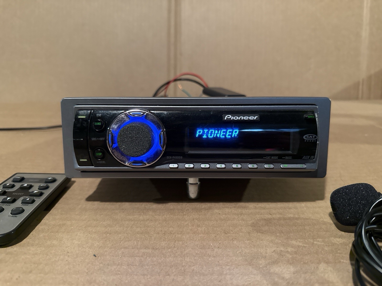 Pioneer DEH-P4900IB Bluetooth CD MP3 Car Stereo Receiver w/ Remote – Tested