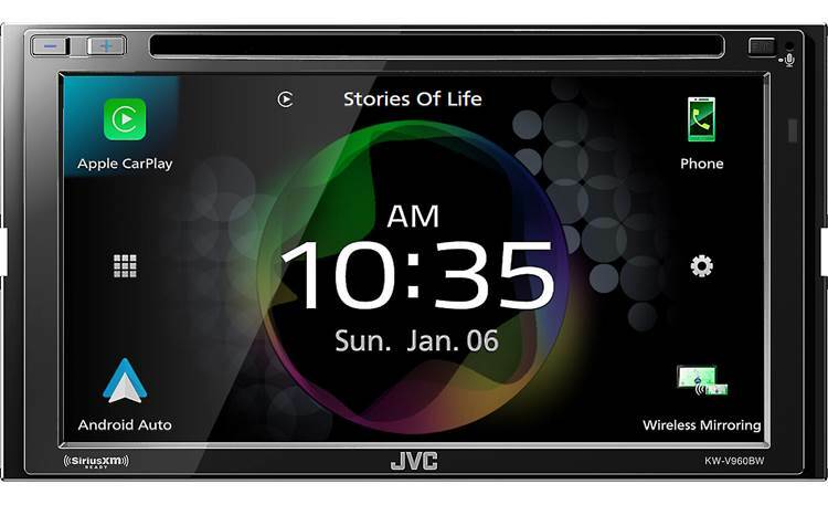 JVC KW-V960BW 6.8″ DVD/CD Receiver Compatible Apple CarPlay or Android Auto