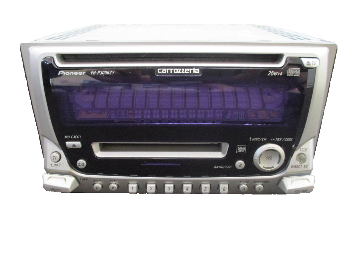 JDM Carrozzeria Pioneer FH-P3006ZY CD MD 2DIN Stereo Receiver Player Retro OEM