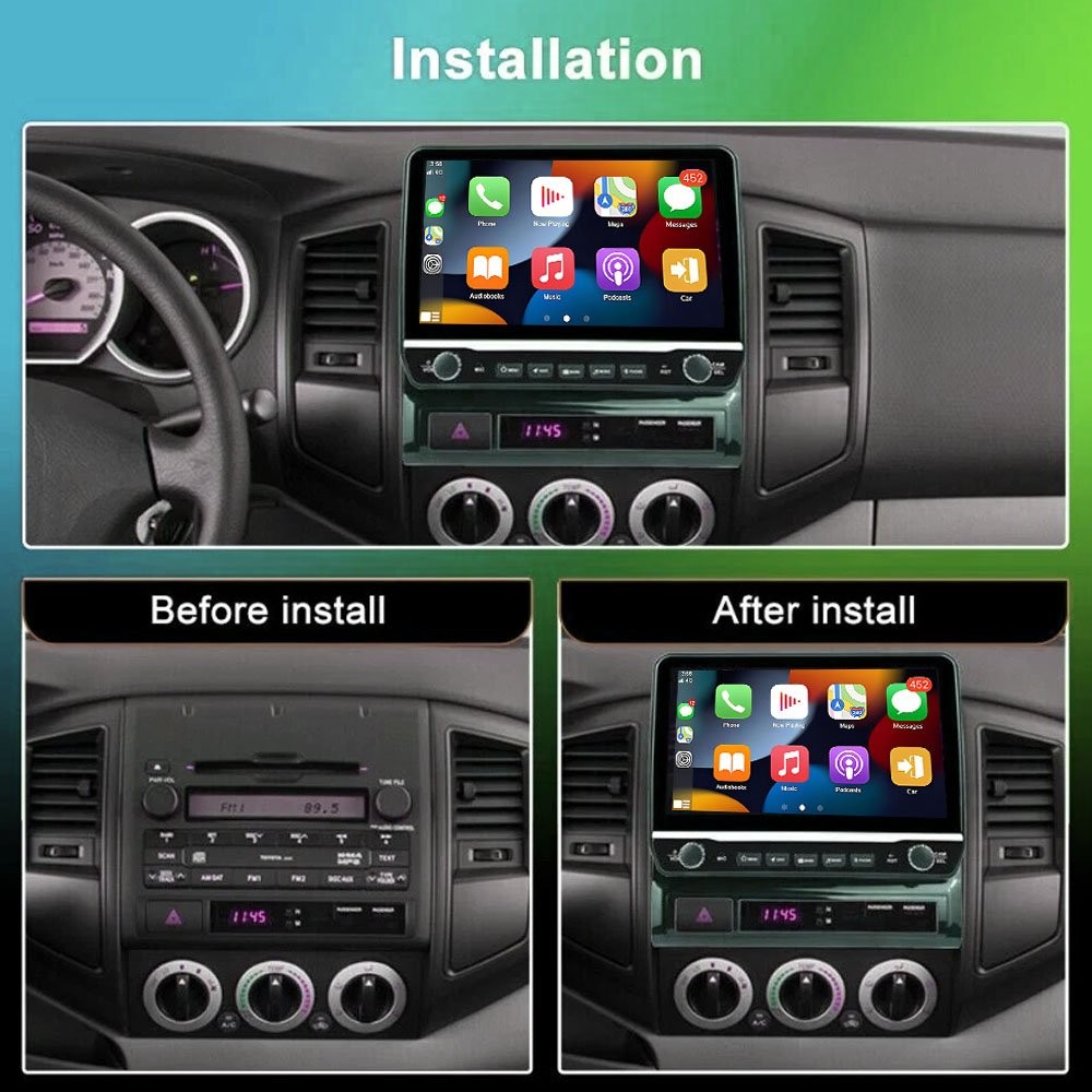 10” For Toyota Tacoma 2005-2013 Android 15 Carplay Car Stereo Radio GPS Navi BT