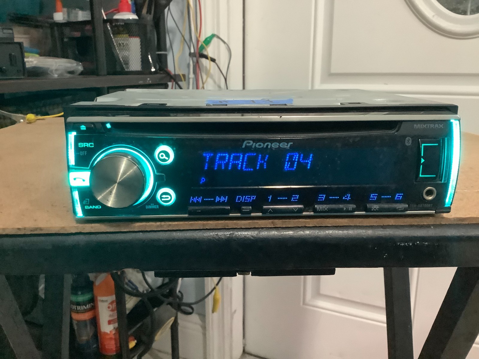 “Pioneer DEH‑X6700BT Bluetooth CD USB AUX Car Stereo + Wiring Harness Tested Wor