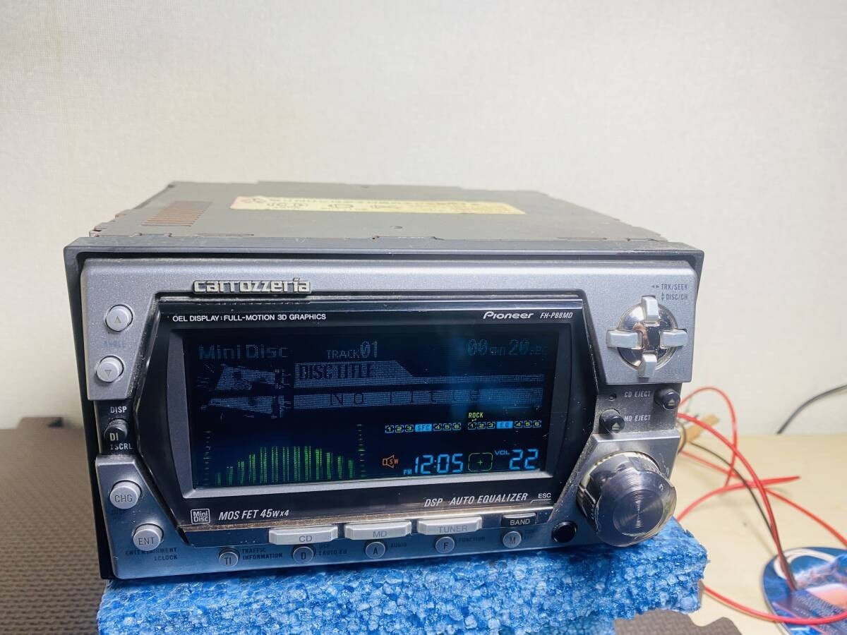 Carrozzeria FH-P88MD　MD/CD tuner, car audio, used, working condition confirmed