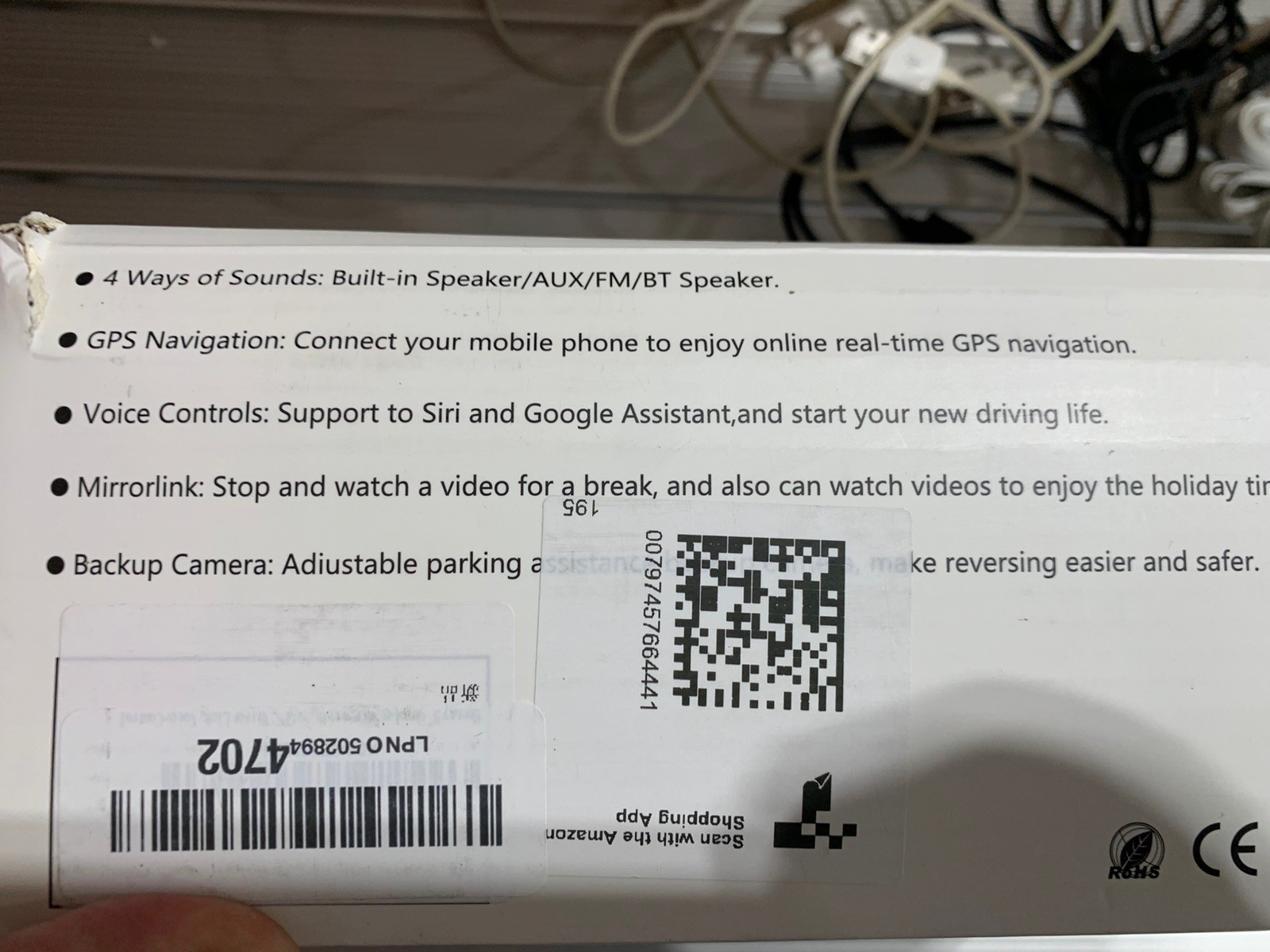 Oscio9″ Wireless Carplay Android Auto Screen with 4K Dash Cam & 1080P Backup cam