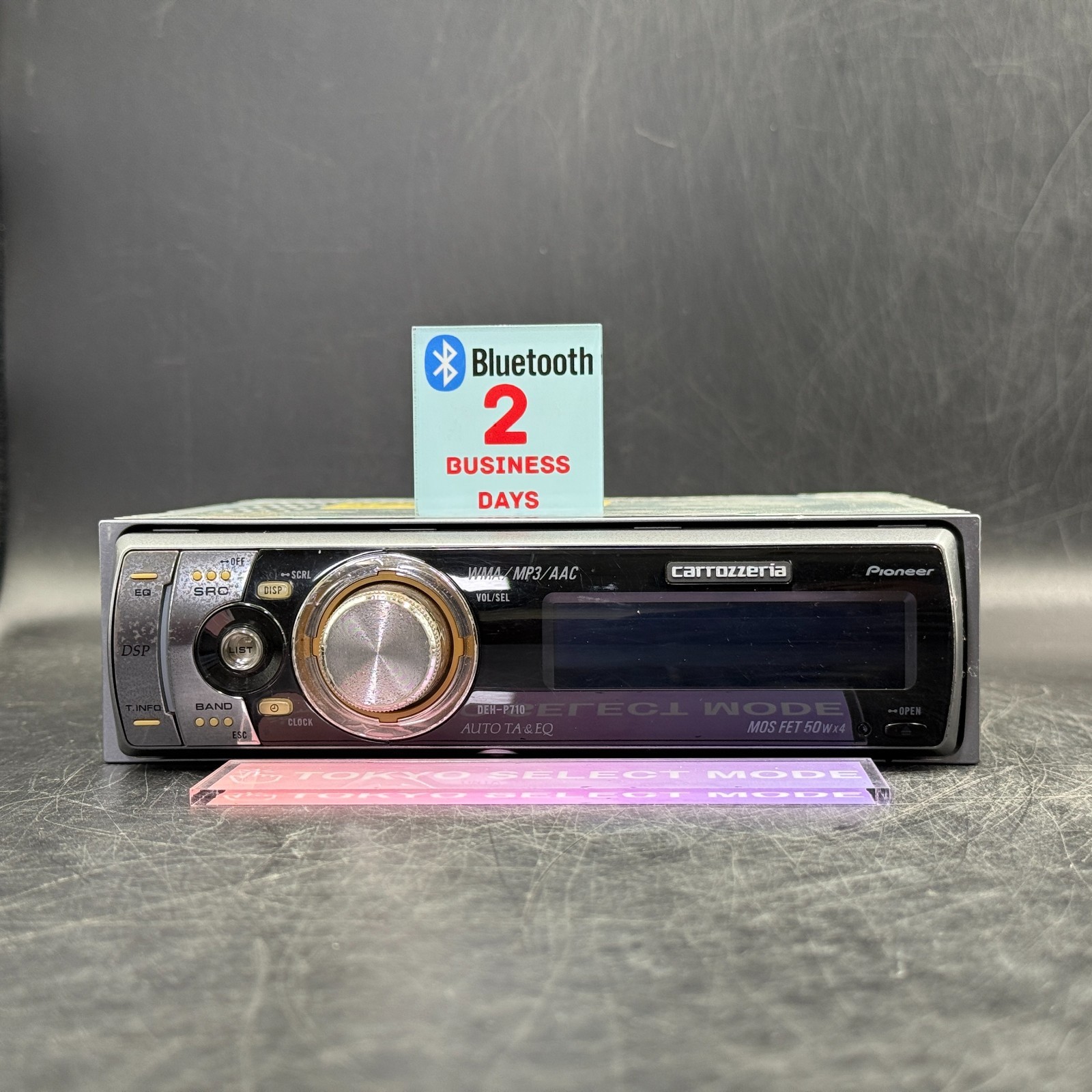 Pioneer Carrozzeria DEH-P710 CD Receiver Car Stereo No Wiring Harness Tested JPN