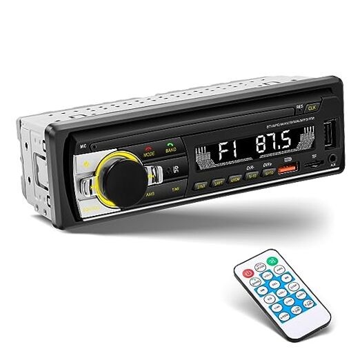 Single Din Car Stereo Bluetooth Car Radio, Car Audio with Handsfree and App