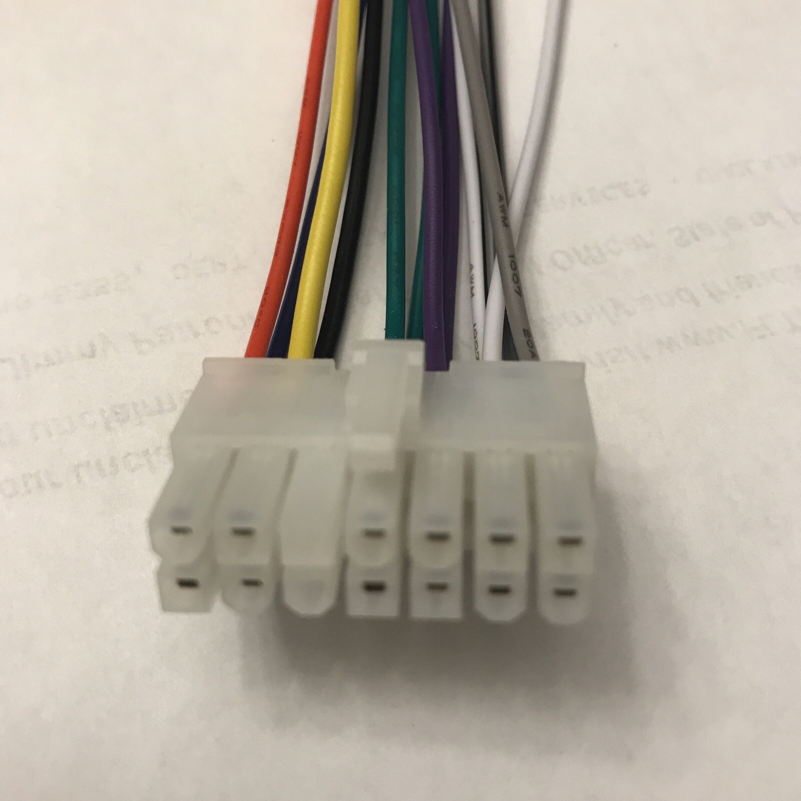 iRV Technology iRV36 AM/FM/CD/DVD 14 PIN Wire Harness