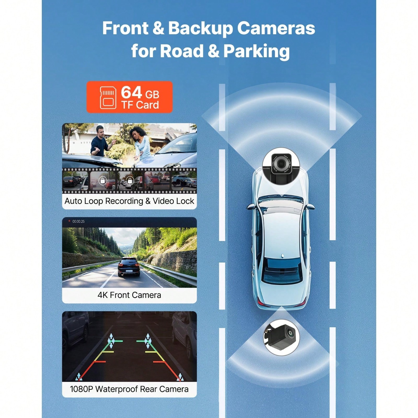 9 Inch HD Touch Screen Car Stereo With Wireless CarPlay Android Auto Backup Came