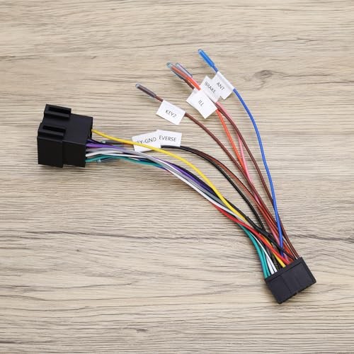 1PC 20Pin to ISO Harness Adapter 20P ISO Car Stereo Adapter Replacement