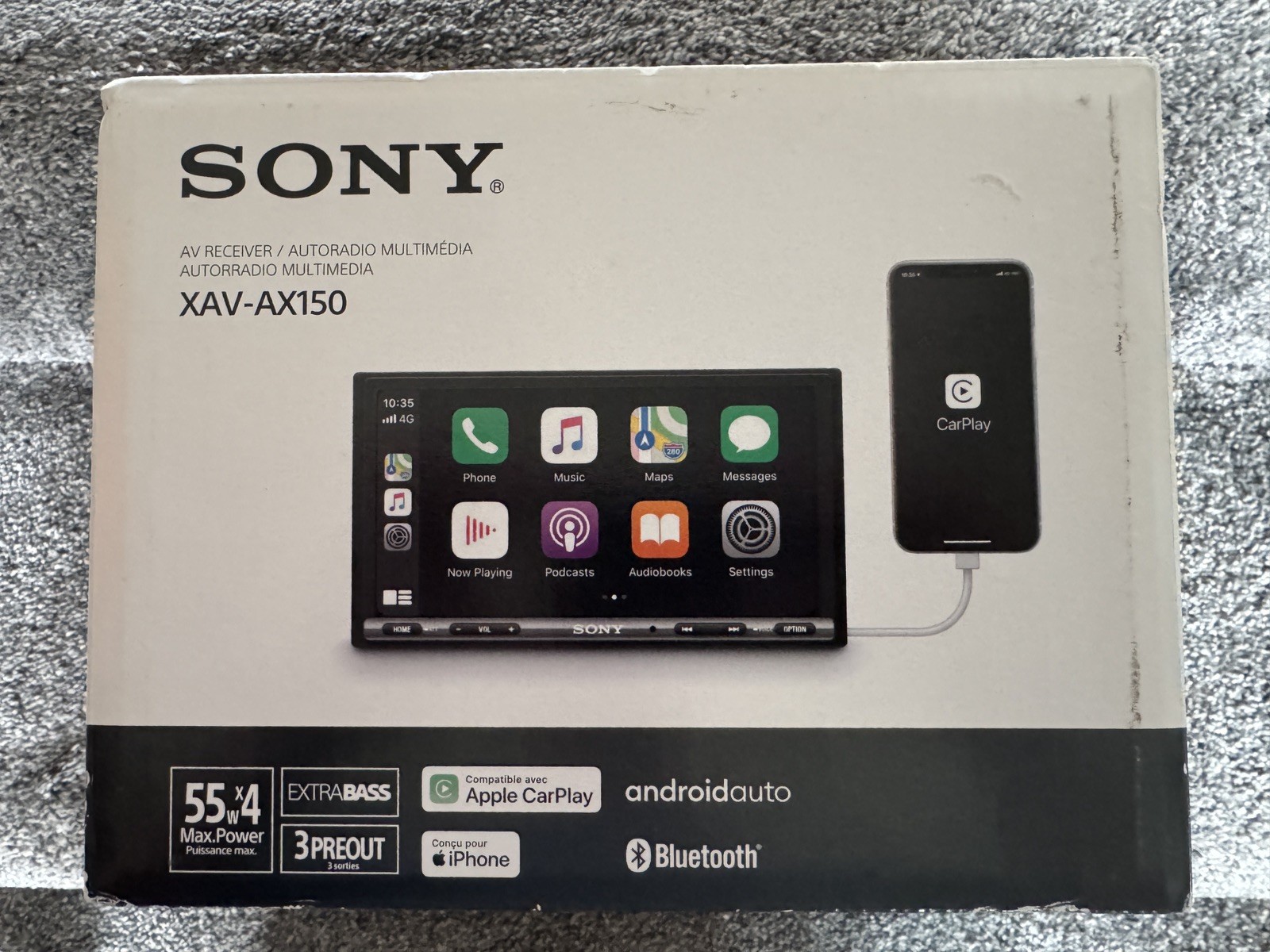 Sony XAV-AX150 Apple CarPlay Android Auto Bluetooth 6.95” Car Stereo