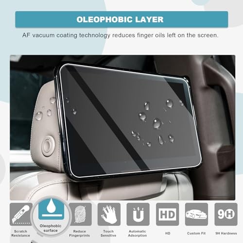 2PCS for 2021-2025 Chevy Tahoe 2PCS Tempered Glass for Rear-Seat Screens