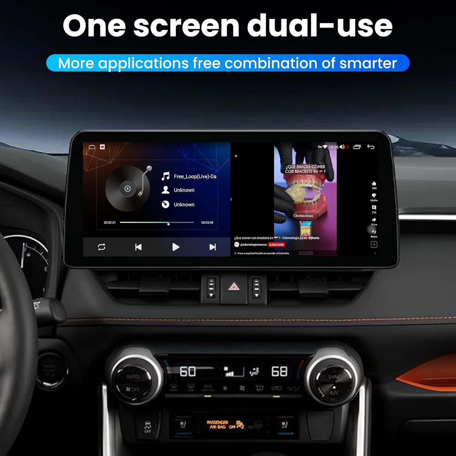 8Core 4+64G 12.3” For 2019-2022 Toyota RAV4 Carplay Stereo Radio GPS Android 13