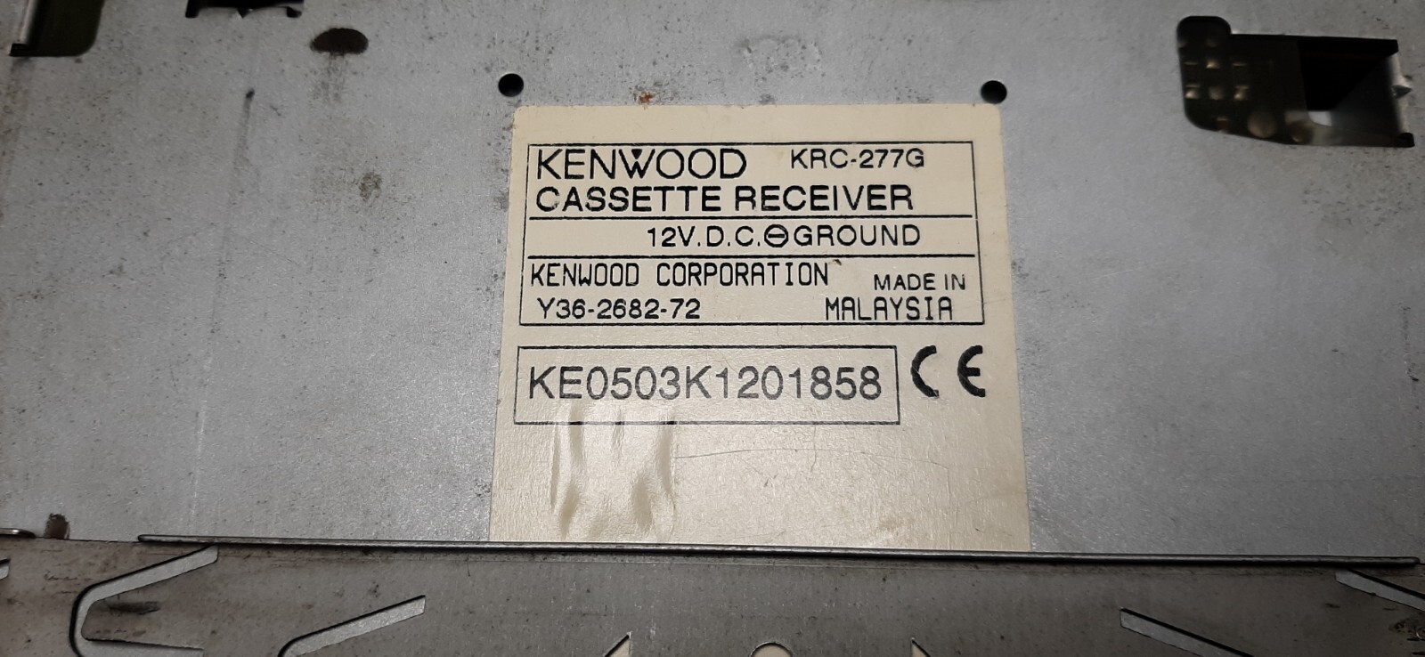 Vintage cassette receiver Kenwood KRC – 277 and two speakers Kenwood KFC – 1656