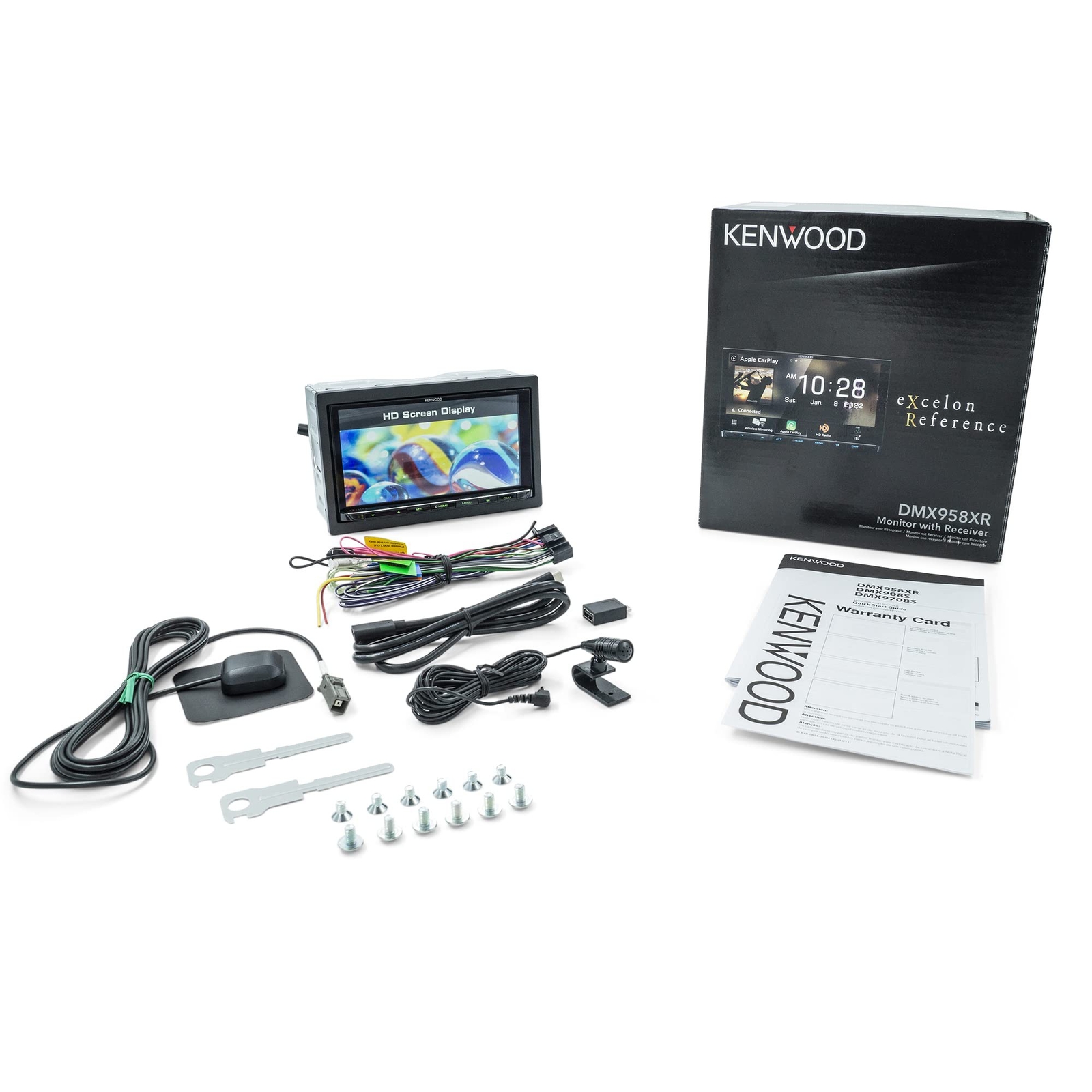 KENWOOD DMX958XR Car Stereo 6.8″ Screen AM FM HD DVD BT CarPlay Android Auto