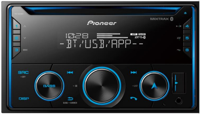 Pioneer FH-S520BT Double Din CD Receiver w/ Built in Bluetooth