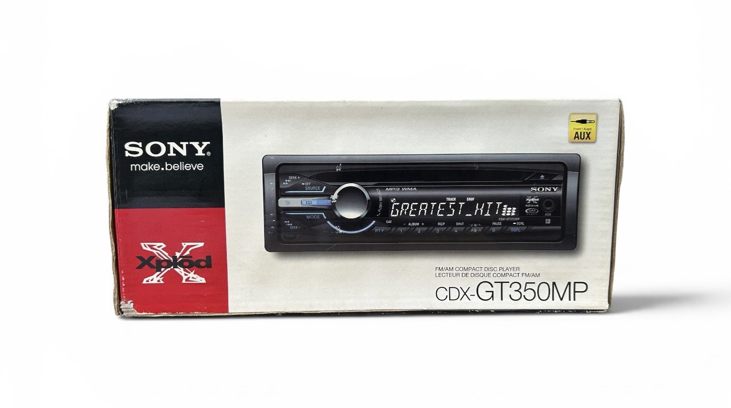 Sony CDX-GT350MP Car Stereo CD Player AUX USB MP3 WMA Head Unit w/ Dash Kit