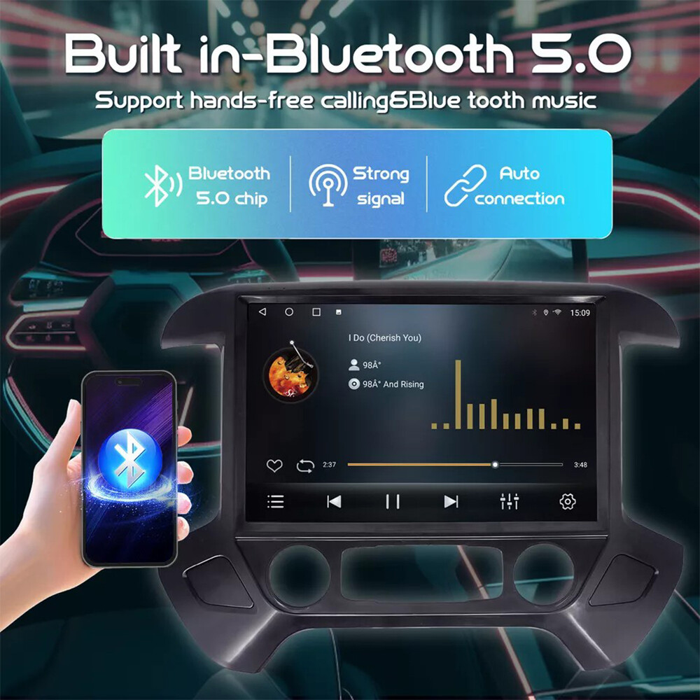 13.1″ Car Radio Stereo CarPlay For Chevy Silverado GMC Sierra 2014-2018 8+256GB