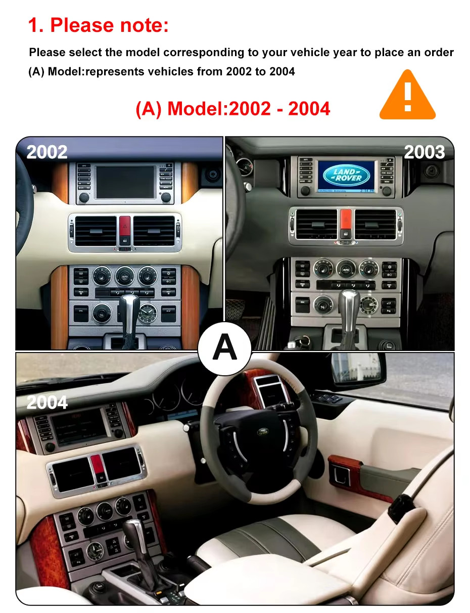 10.25″ Vertical Android Radio For Land Range Rover V8 L322 2002-2004 4+46GB
