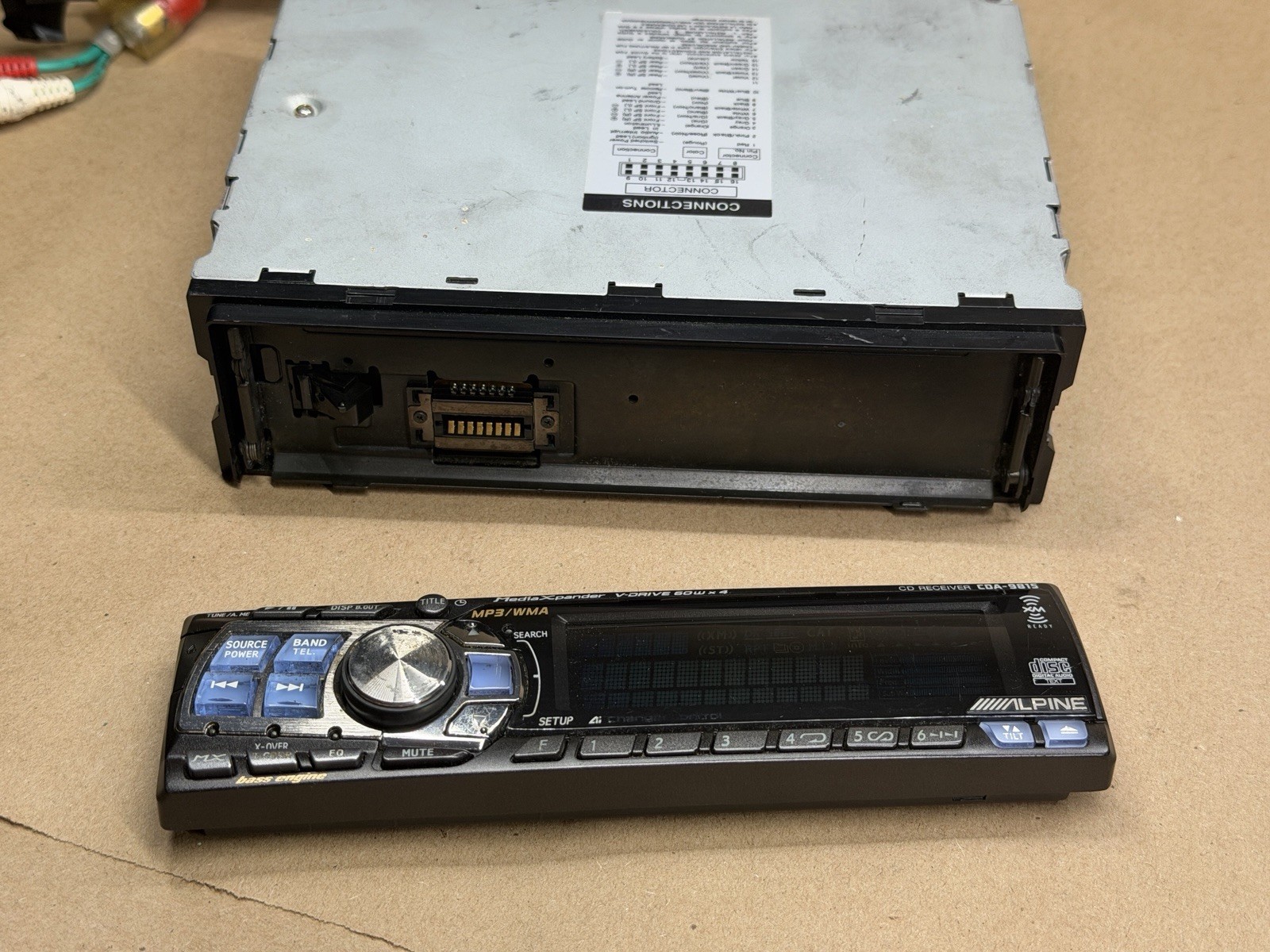 Alpine CDA-9815 CD/MP3/WMA Receiver FOR PARTS AS IS
