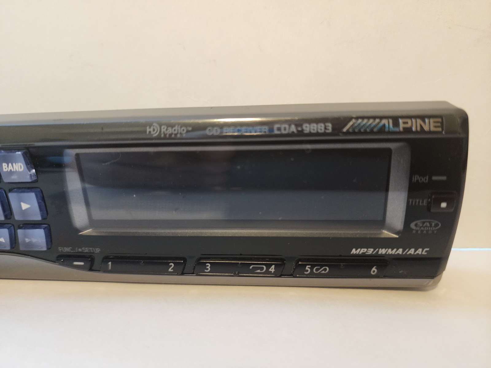Alpine CDA-9883 CD Player In Dash Receiver Faceplate Only