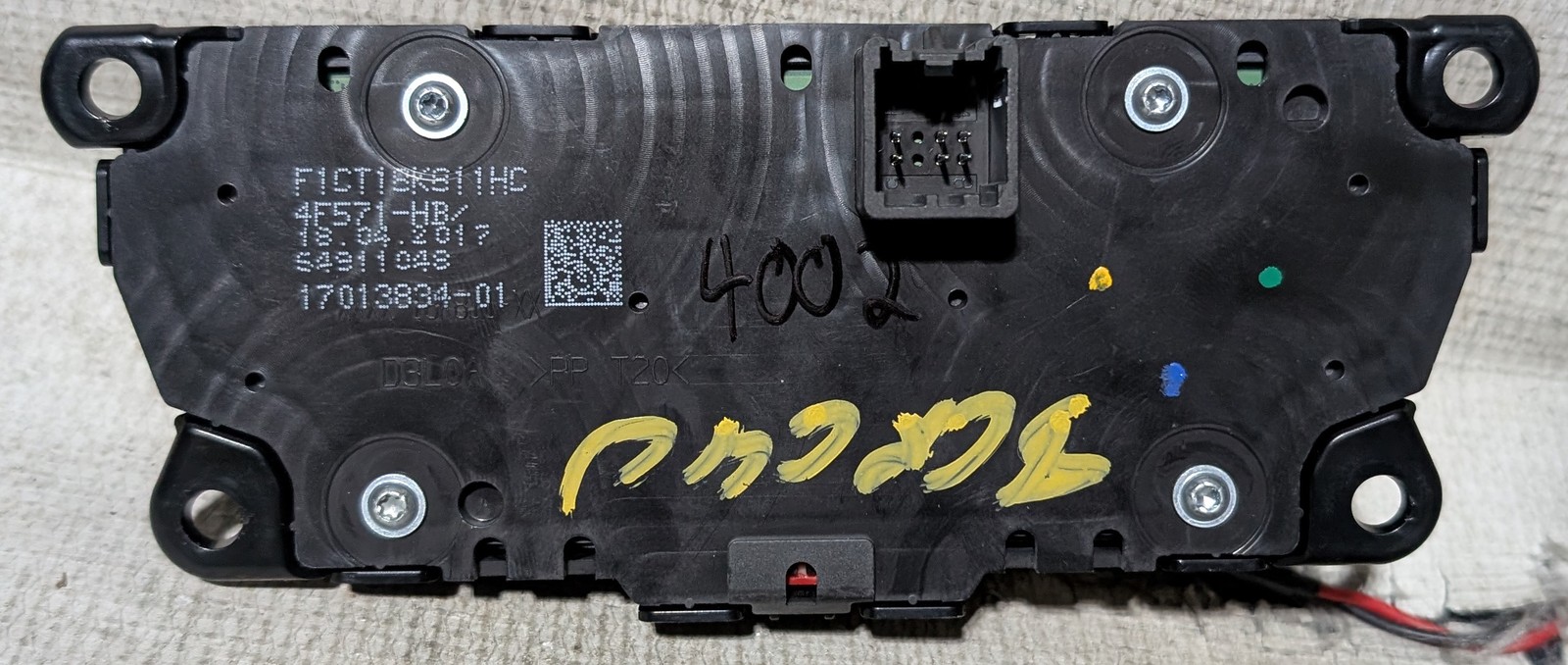 Ford Escape 2017 2018 2019 Factory Radio Button Control Panel F1CT18K811HC