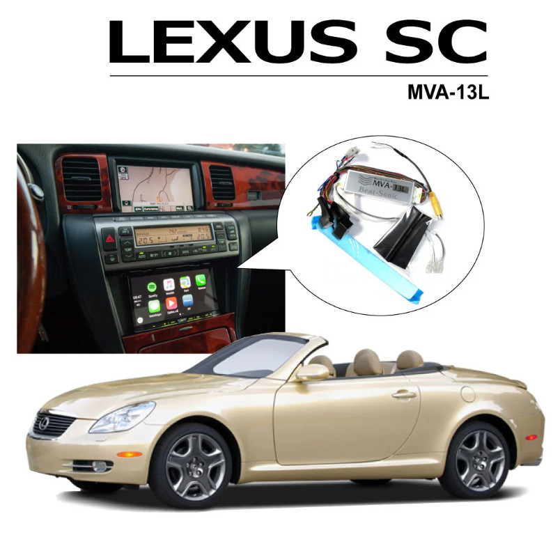 Beat-Sonic MVA-13L Stereo Replacement Kit 2005-2009 for Lexus SC430 w Navigation