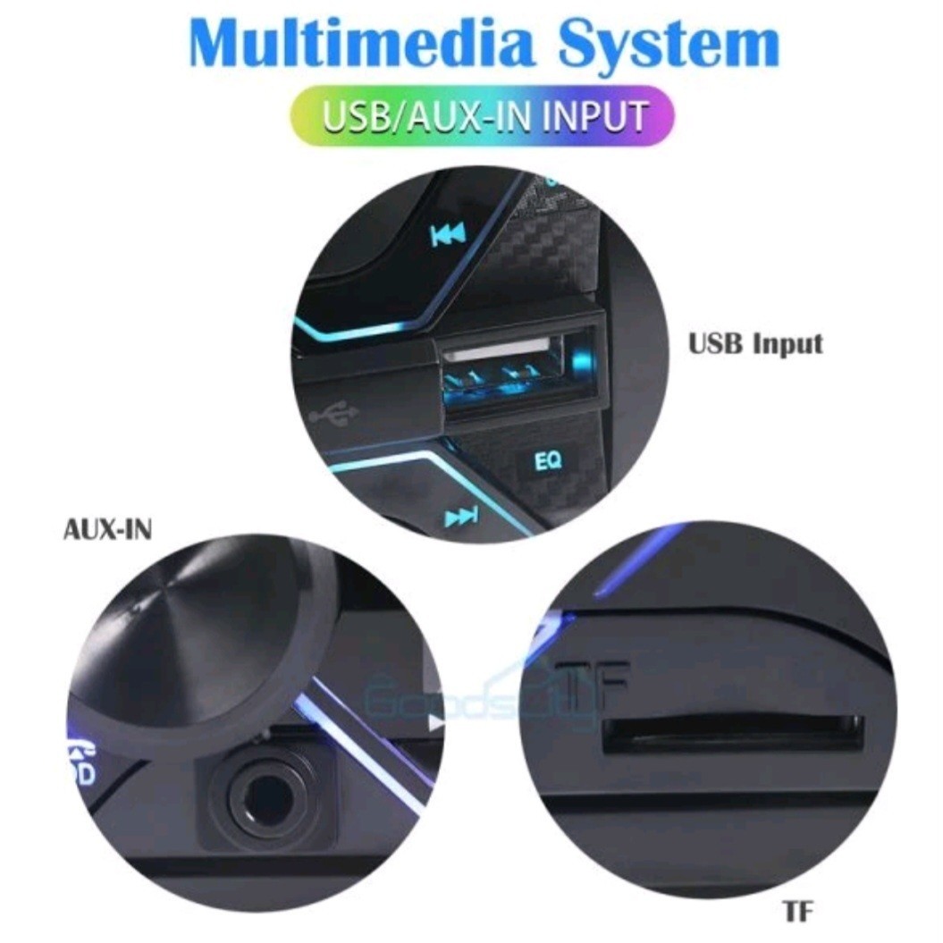 Upgrade Audio Systems 60Wx4 Car Stereo, Bluetooth, MP3, USB, Aux In, AM/FM Radio