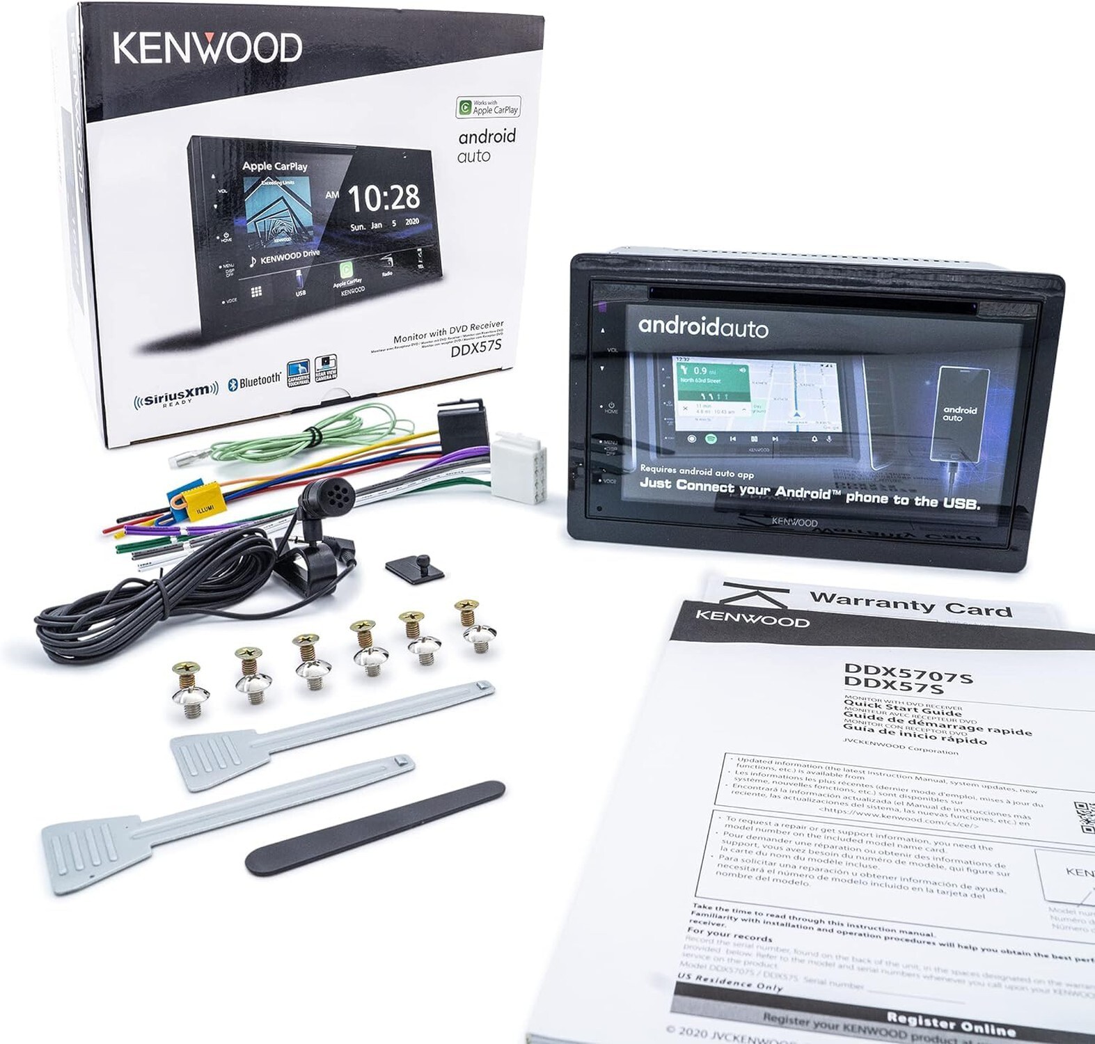 Kenwood DDX5707S 6.8″ DVD/CD Car Stereo with AM/FM RDS + CMOS-230 Backup Camera