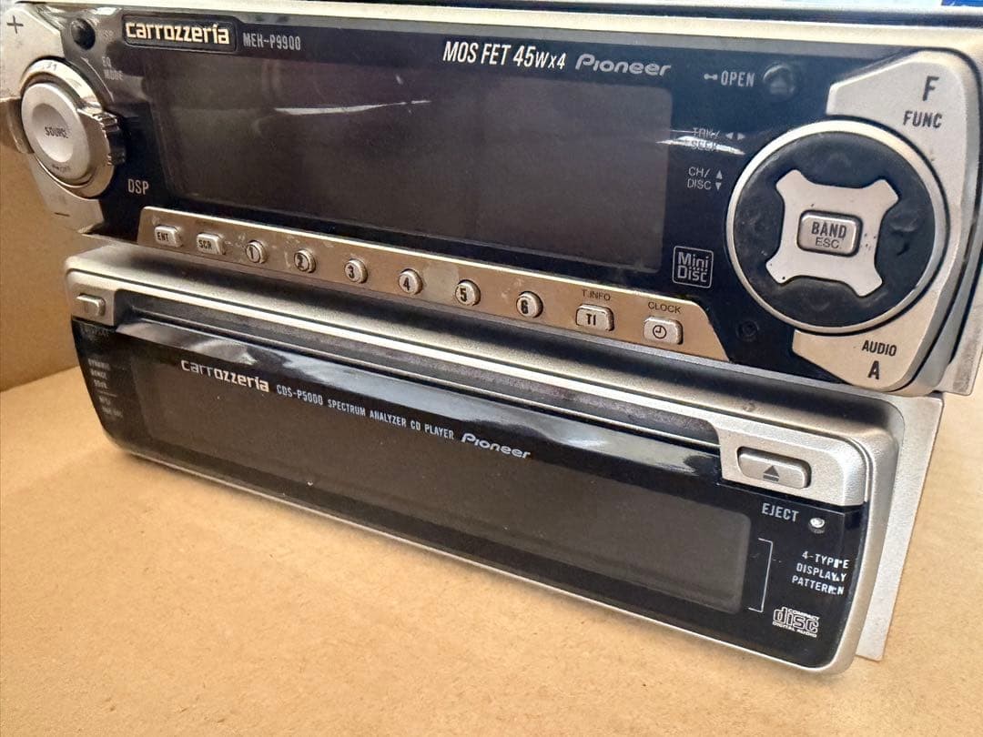 Pioneer Carrozzeria MEH-P9900 CDS-P5000 2DIN Car Audio CD MD Player Equalizer