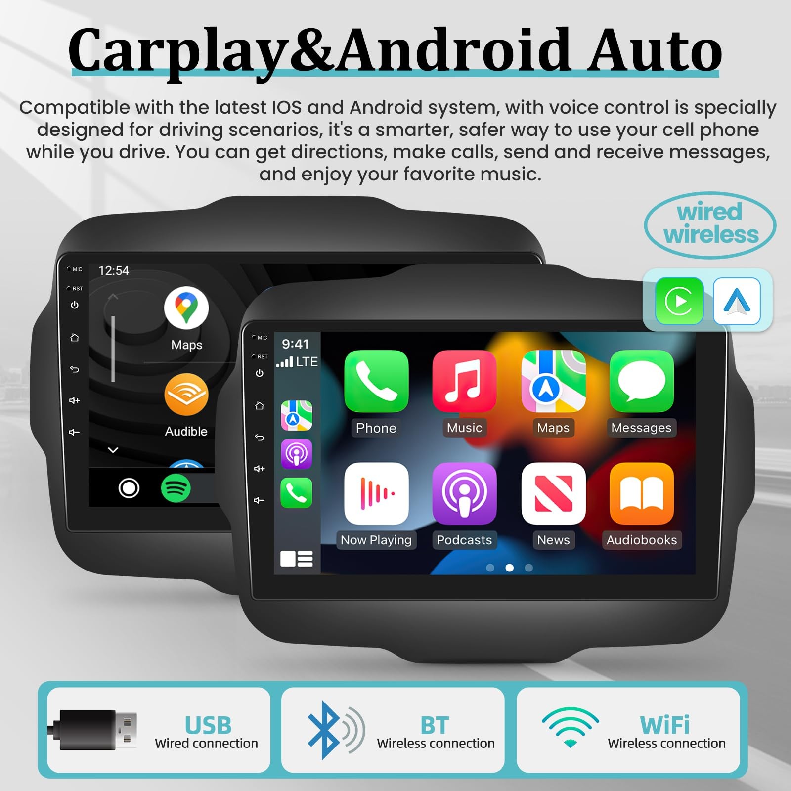4+64G Android Auto Stereo Radio GPS Carplay NAVI RDS For Jeep Renegade 2015-2020