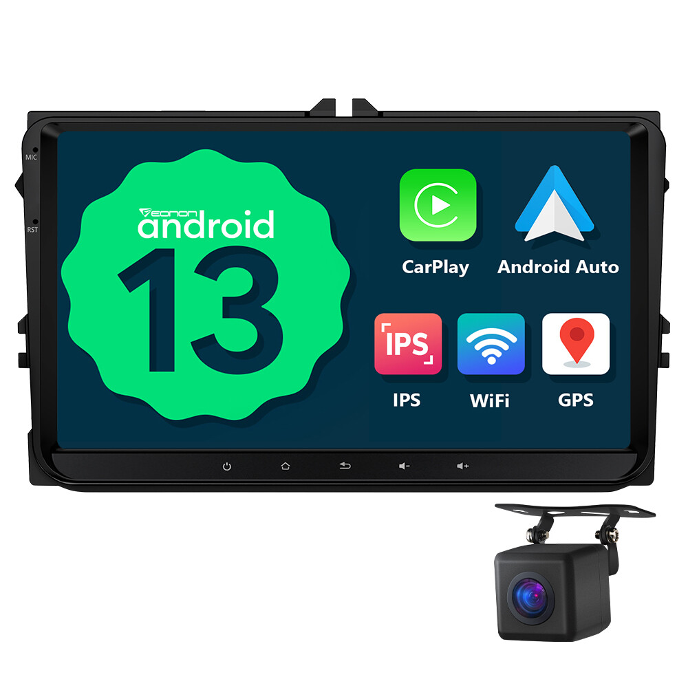 CAM+Android 13 Radio VWA13 Car Stereo CarPlay GPS for VW Volkswagen Jetta Passat