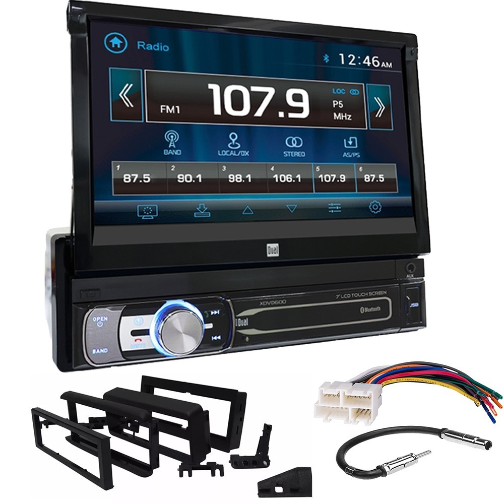 XDVD600 7″ Flip-Up Screen DVD AM/FM Bluetooth Stereo for 1998-2002 Chevy S10