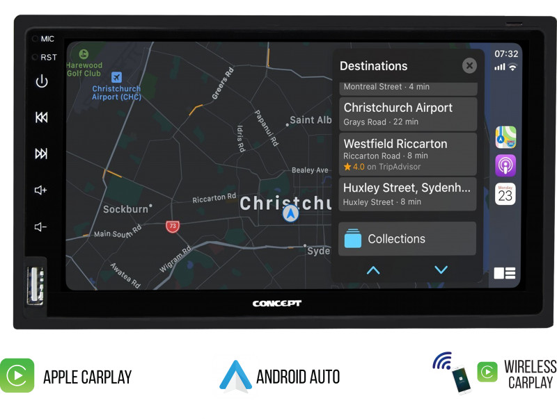 CONCEPT DL-70 – 7” HD Wireless In-Dash