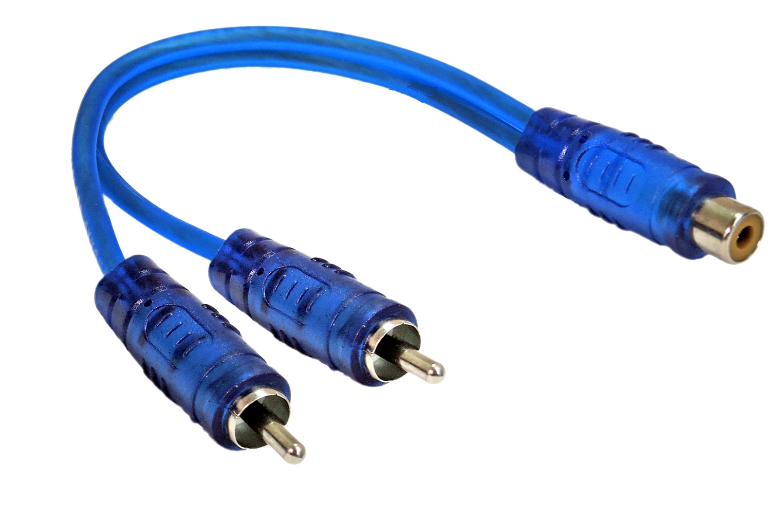 RCA Blue Interconnect Cable Home Marine System Y-Adapters 1.5 3 6 12 15 18 & 22