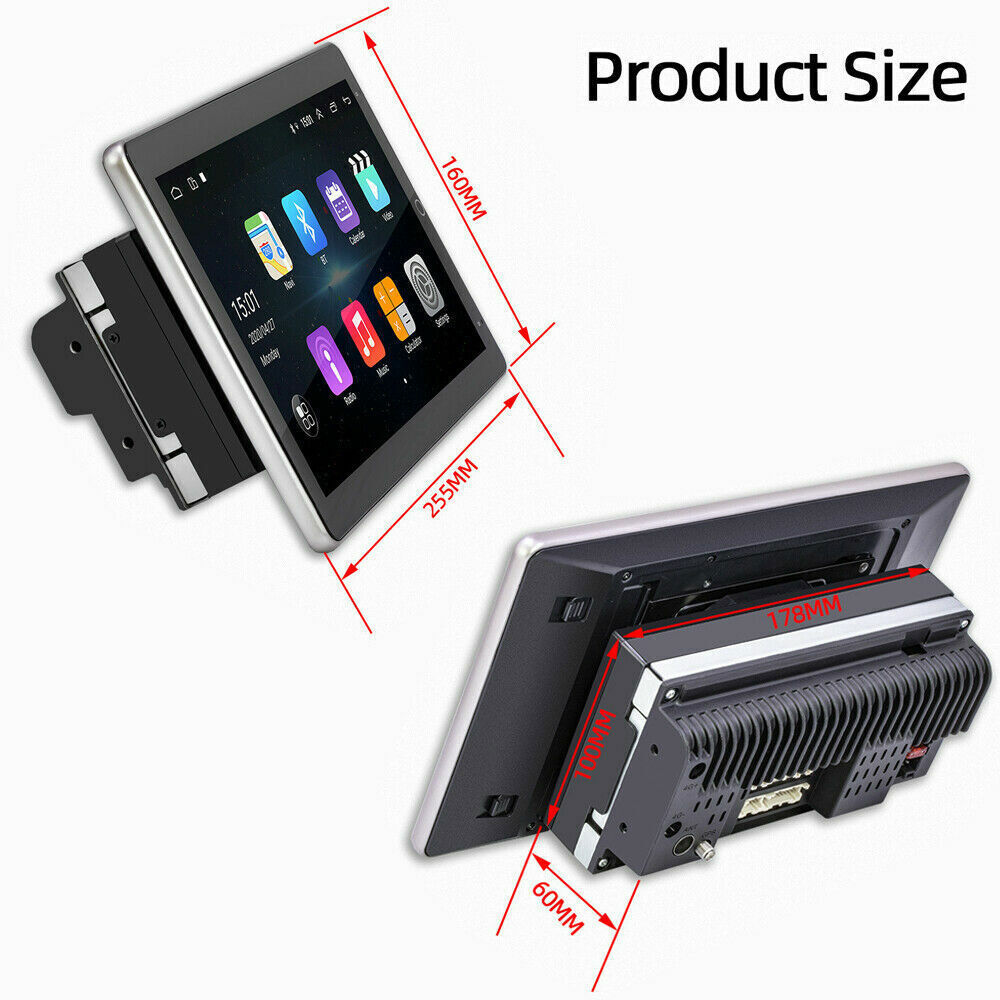 Android 15 Car Stereo Radio GPS Wifi Double 2 Din Touch Screen Player 10 Inch