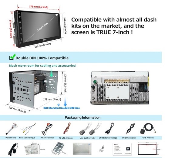 S8 Gen2 ATOTO ANDROID IN-CAR OPERATION PANEL SCREEN